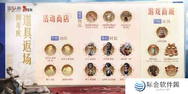 第五人格六周年商店返场物品有哪些 六周年商店返场物品介绍图1