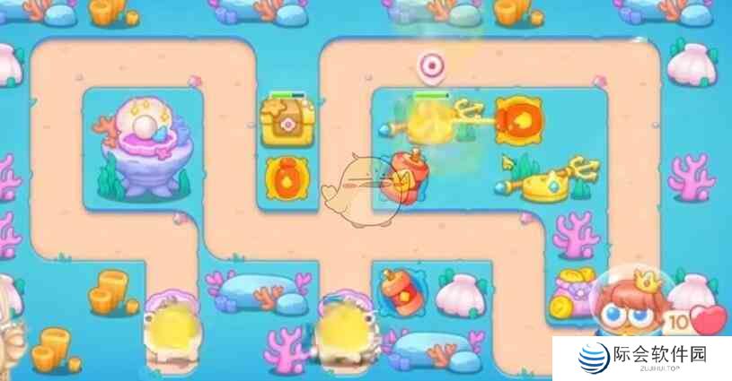 保卫萝卜4海的闺女第83关怎么过关 海的闺女第83关通关攻略图2