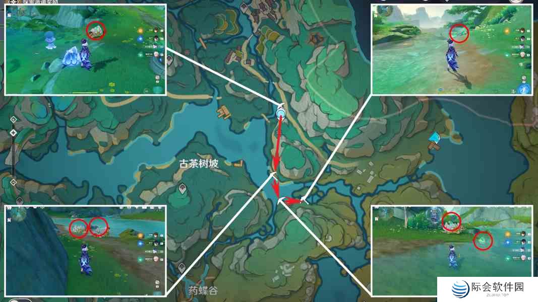 原神清水玉分布图 4.4清水玉收集路线图2