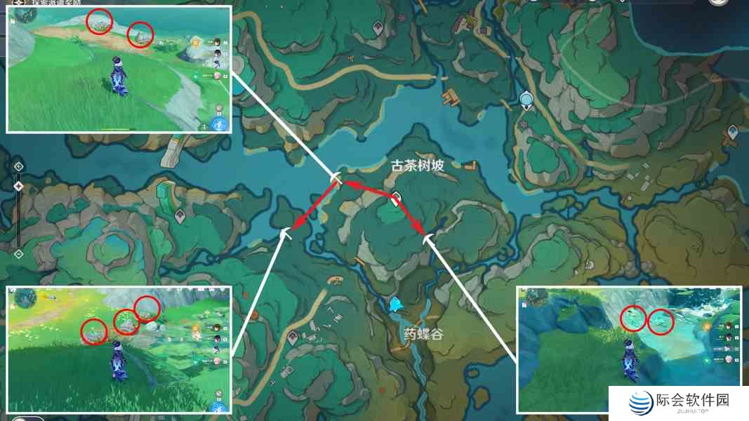 原神清水玉分布图 4.4清水玉收集路线图3