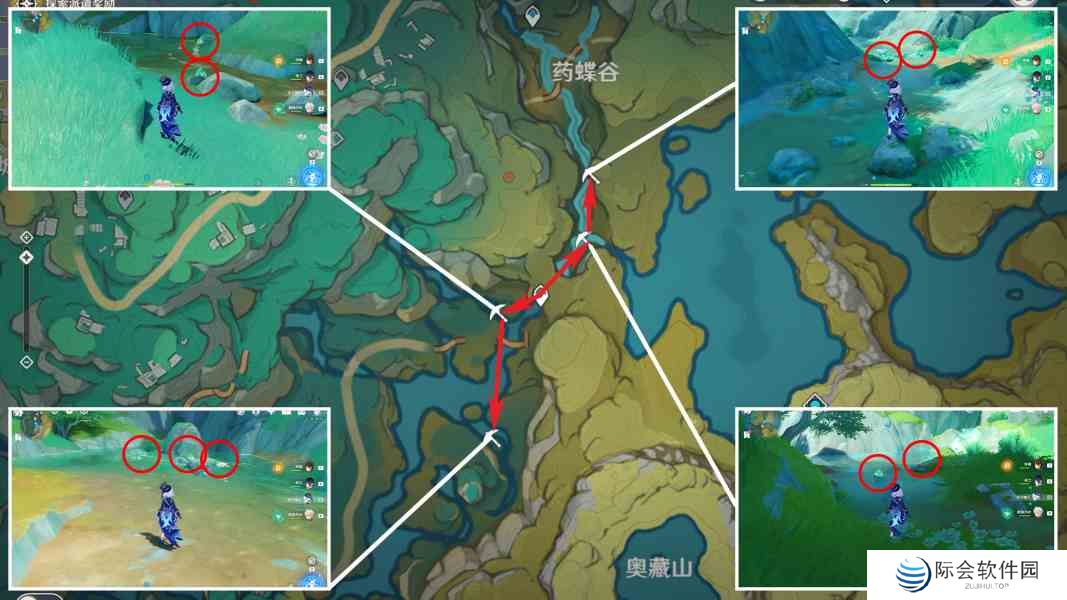 原神清水玉分布图 4.4清水玉收集路线图5